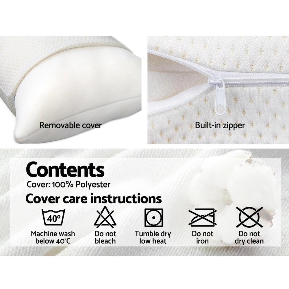 Memory Foam Pillow 13Cm Thick Twin Pack