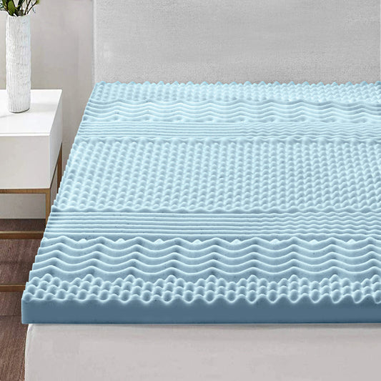 Memory Foam Mattress Topper 7-Zone 5Cm Single