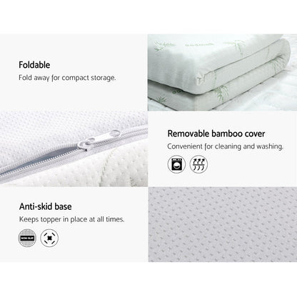 Memory Foam Mattress Topper Cool Gel 5Cm Single