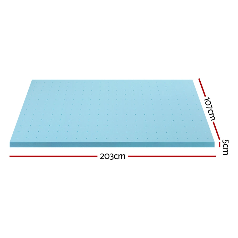 Memory Foam Mattress Topper Ventilated Cool Gel