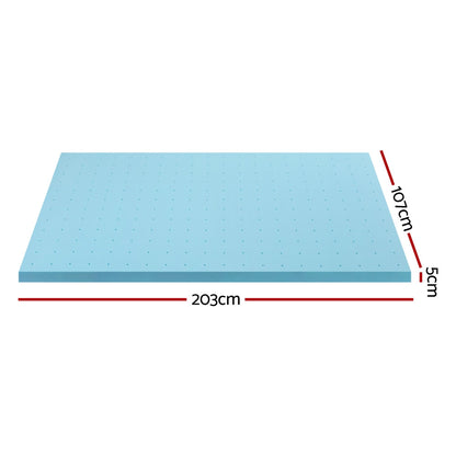 Memory Foam Mattress Topper Ventilated Cool Gel