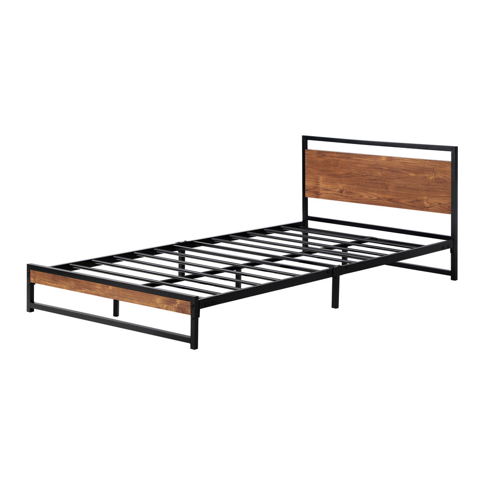 Metal Bed Frame Beds Base Platform Wood