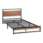Metal Bed Frame King/Single Size Beds Platform Wood