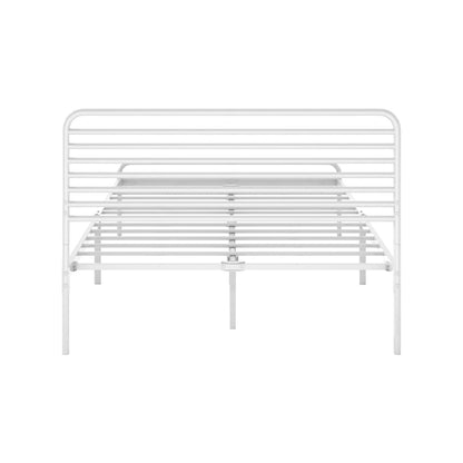 Metal Bed Frame Size Platform White