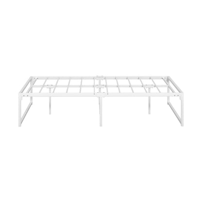 Metal Bed Frame Double/Queen Size Bed Base White