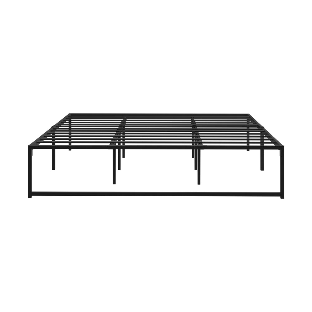 Metal Bed Frame KIng Size Beds Base Platform White
