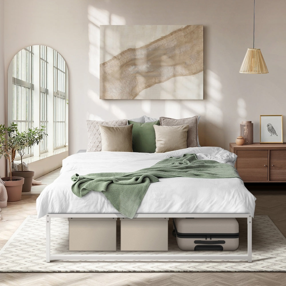 Metal Bed Frame King Size Beds Base Platform Black