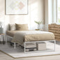 Metal Bed Frame Double/Queen Size Bed Base White