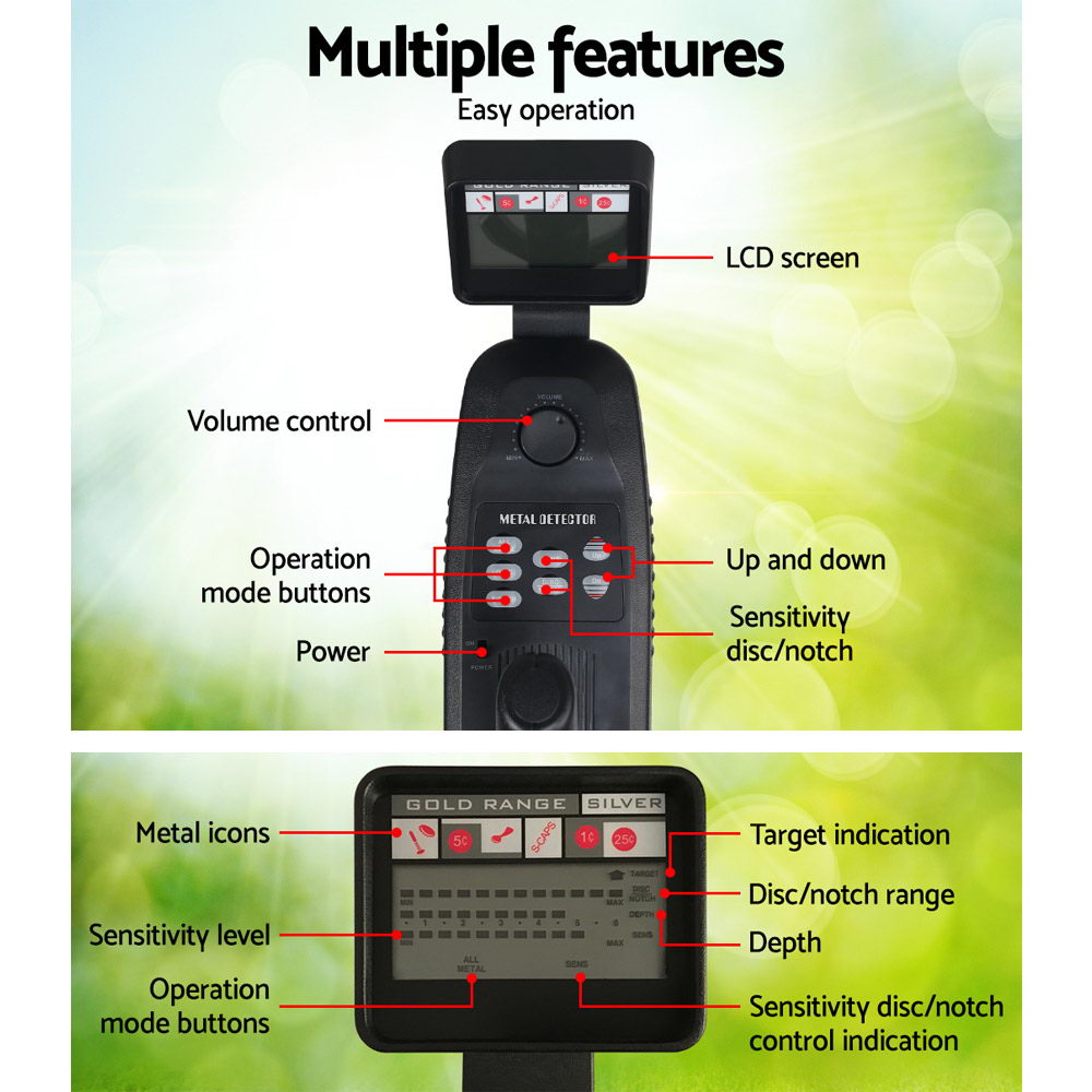 180Mm Deep Waterproof Pinpointer Metal Detector