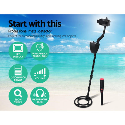 220Mm Deep Waterproof Pinpointer Metal Detector