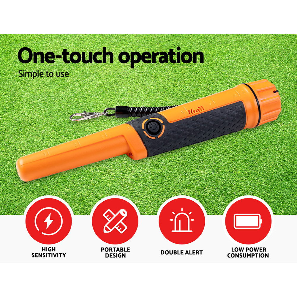 40Mm Handheld Waterproof Automatic Pinpointer Metal Detector Orange