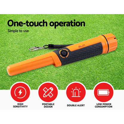 40Mm Handheld Waterproof Automatic Pinpointer Metal Detector Orange