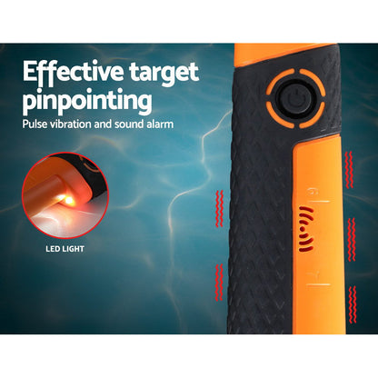 40Mm Handheld Waterproof Automatic Pinpointer Metal Detector Orange
