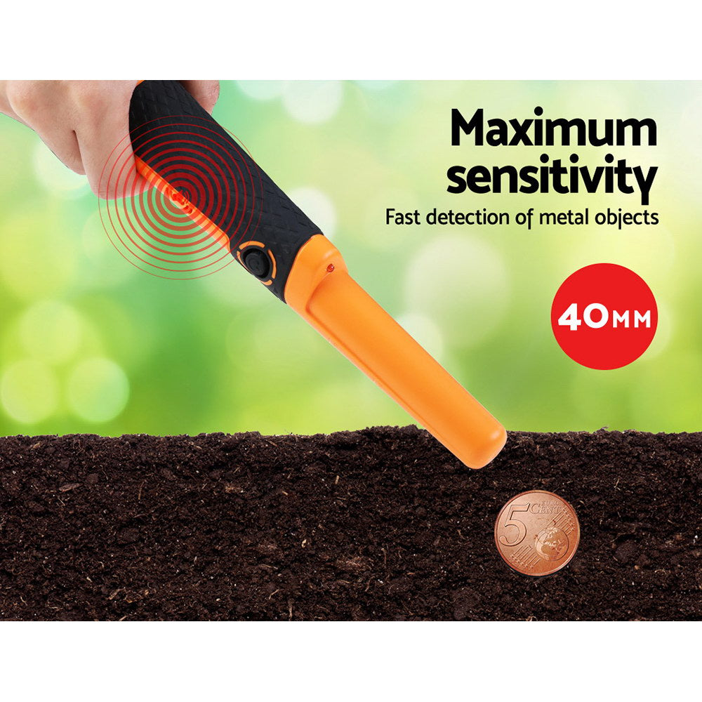 40Mm Handheld Waterproof Automatic Pinpointer Metal Detector Orange
