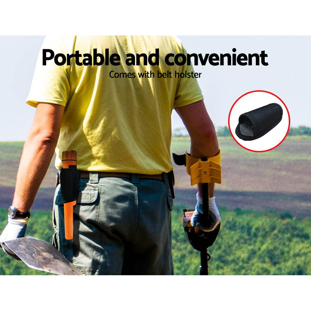 40Mm Handheld Waterproof Automatic Pinpointer Metal Detector Orange