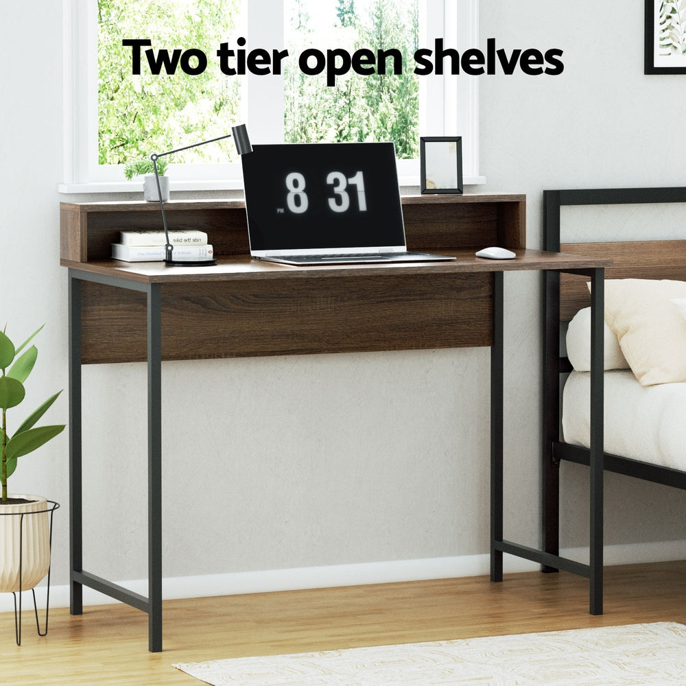 Computer Desk Shelf Oak 100Cm
