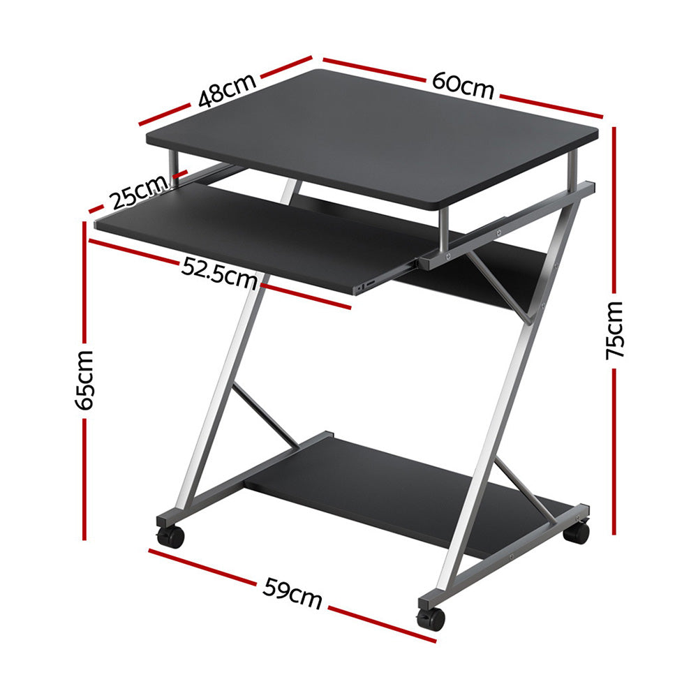 Computer Desk Keyboard Tray Shelf Black 60Cm