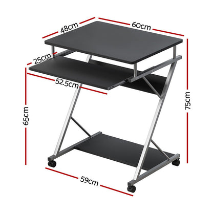 Computer Desk Keyboard Tray Shelf Black 60Cm