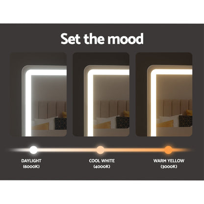 Makeup Mirror 40x50cm Hollywood Vanity with LED Light Strip Rotation