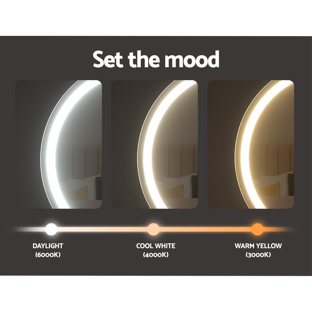 Round Hollywood Vanity LED Makeup Mirror - 40x40CM