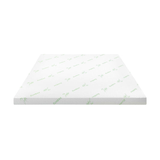 H&L Memory Foam Mattress Topper Queen Bed Cool Gel Bamboo Cover Underlay 5CM