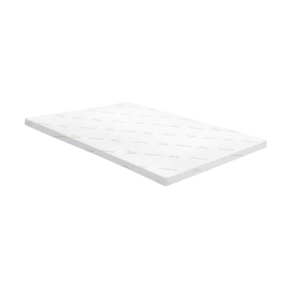 Simple Deals Memory Foam Mattress Topper Bed Cool Gel Bamboo Cover Underlay King 8CM