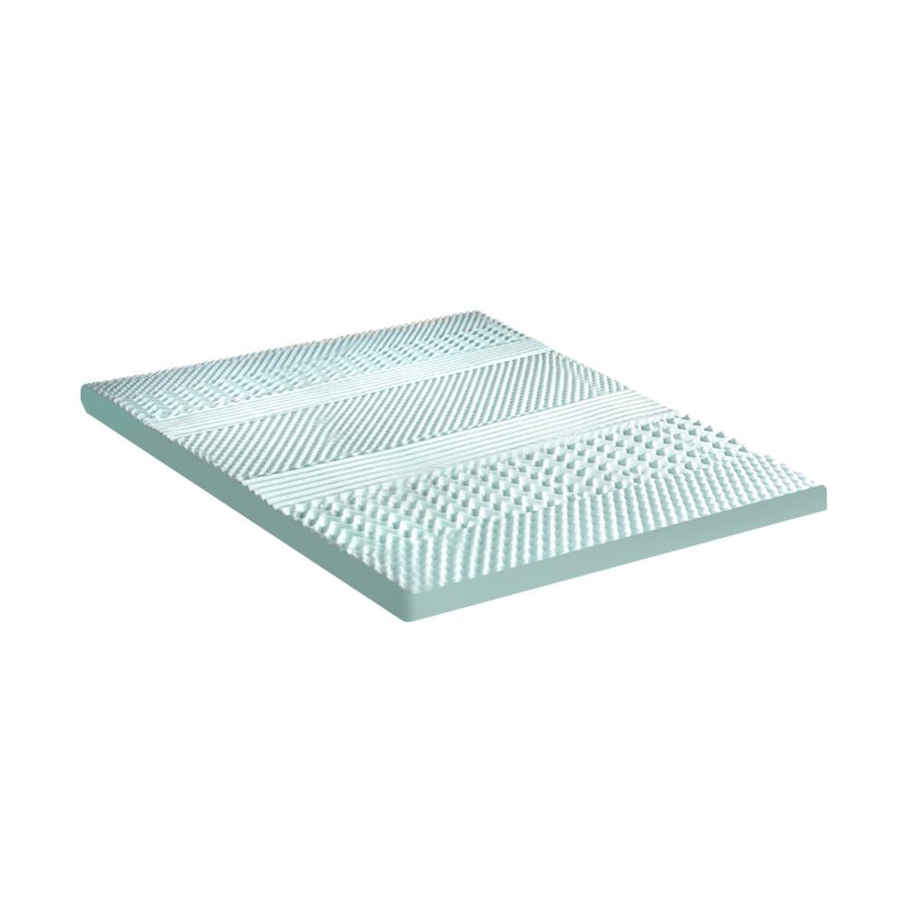 Simple Deals Memory Foam Mattress Topper Cool Gel Bed Bamboo Cover 7-Zone 8CM King