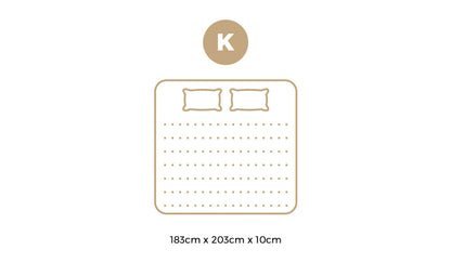 Memory Foam Mattress Topper Reversible Cool Gel 10cm