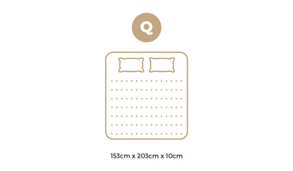 Memory Foam Mattress Topper Reversible Cool Gel 10cm