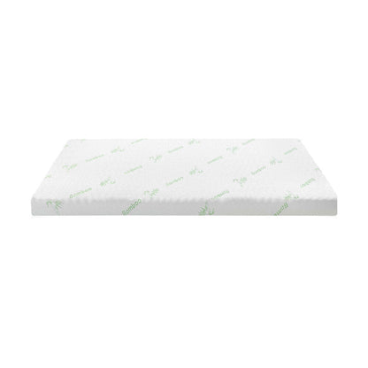Memory Foam Mattress Topper Cool Gel Bamboo Cover 7-Zone 8CM