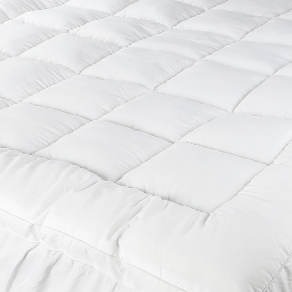 H&L Mattress Topper Microfibre Pillowtop Protector Underlay Pad Double