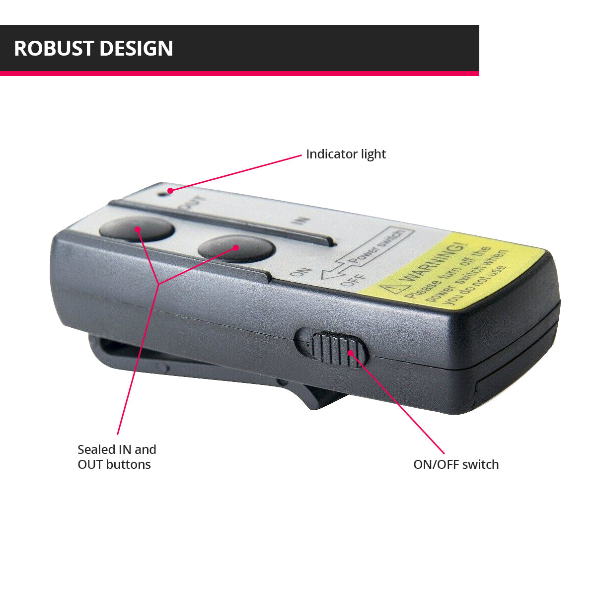 Long range model wireless control system for winch
