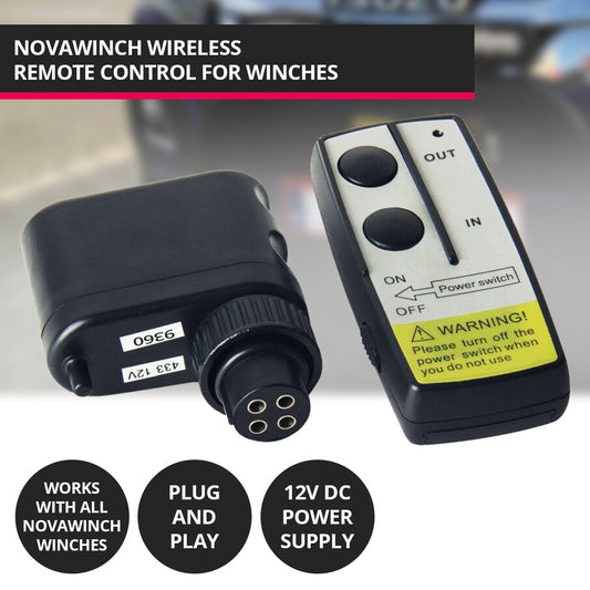Long range model wireless control system for winch
