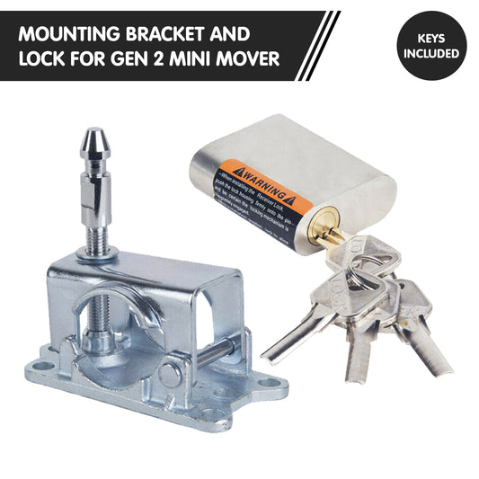 Mounting bracket and lock for gen2 jockey wheel
