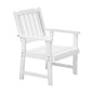 Outdoor Armchair Wooden Patio Furniture Chairs Garden Seat Brown