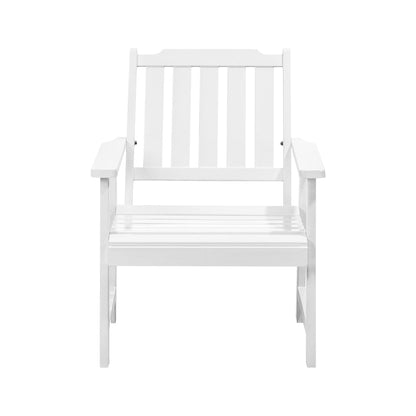 Outdoor Armchair Wooden Patio Furniture Chairs Garden Seat Brown