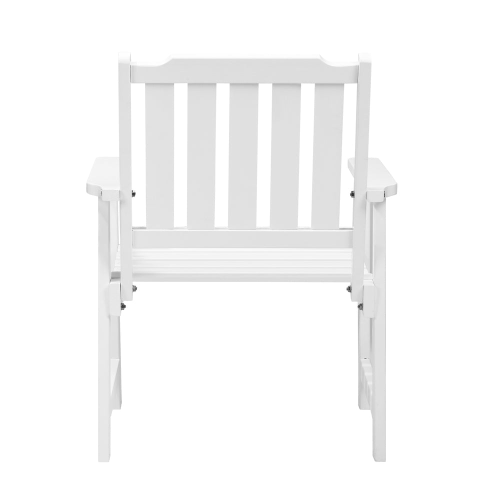 Outdoor Armchair Wooden Patio Furniture Chairs Garden Seat Brown