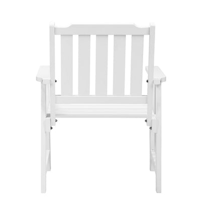 Outdoor Armchair Wooden Patio Furniture Chairs Garden Seat Brown