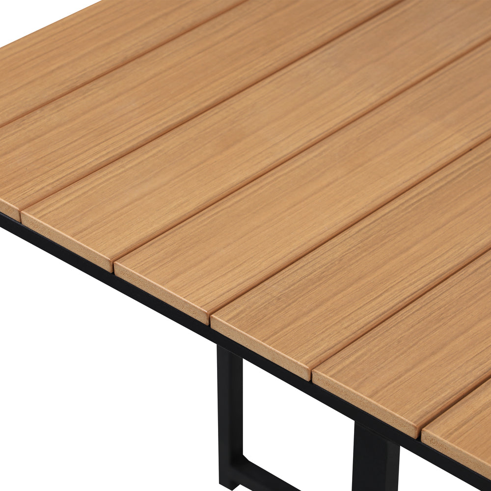 15 Seater Outdoor Dining Set with Sintered Stone Table for Garden Balcony Black & Grey