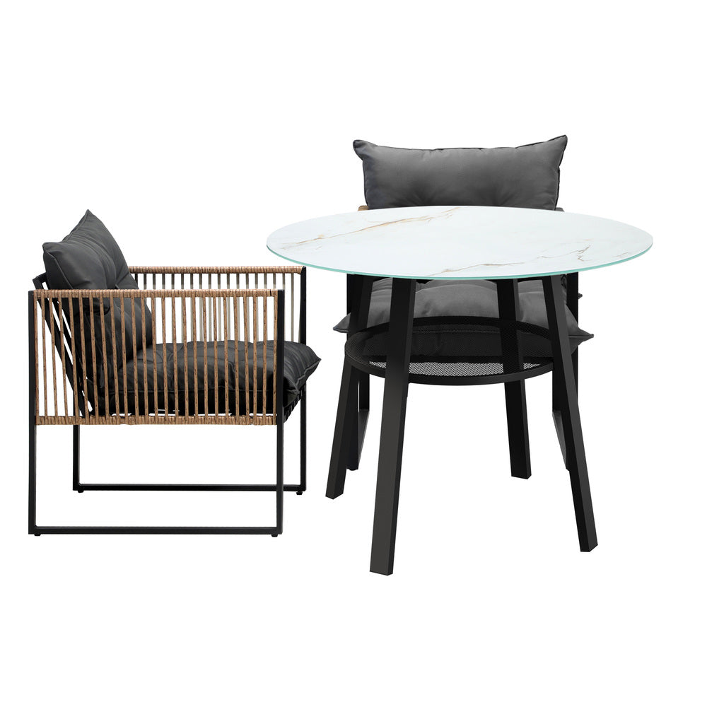 Outdoor Patio Set 4 Seater Bistro Setting