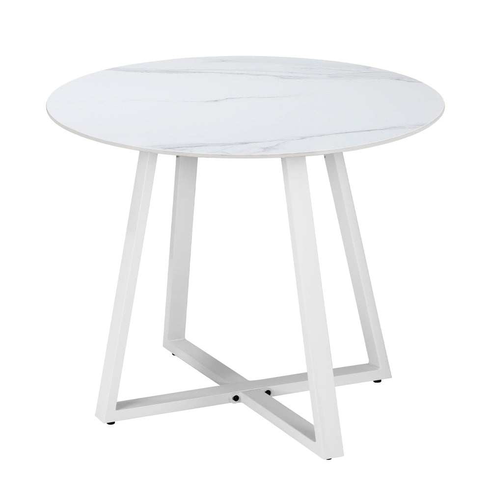 3PCS & 5PCS Outdoor Dining Set with Table & Solid Wood Chairs for Patio Use