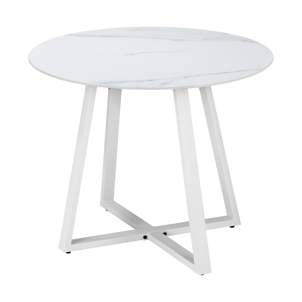 3PCS & 5PCS Outdoor Dining Set with Table & Solid Wood Chairs for Patio Use
