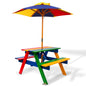 Durable Kids Outdoor Picnic Bench Set - Wooden