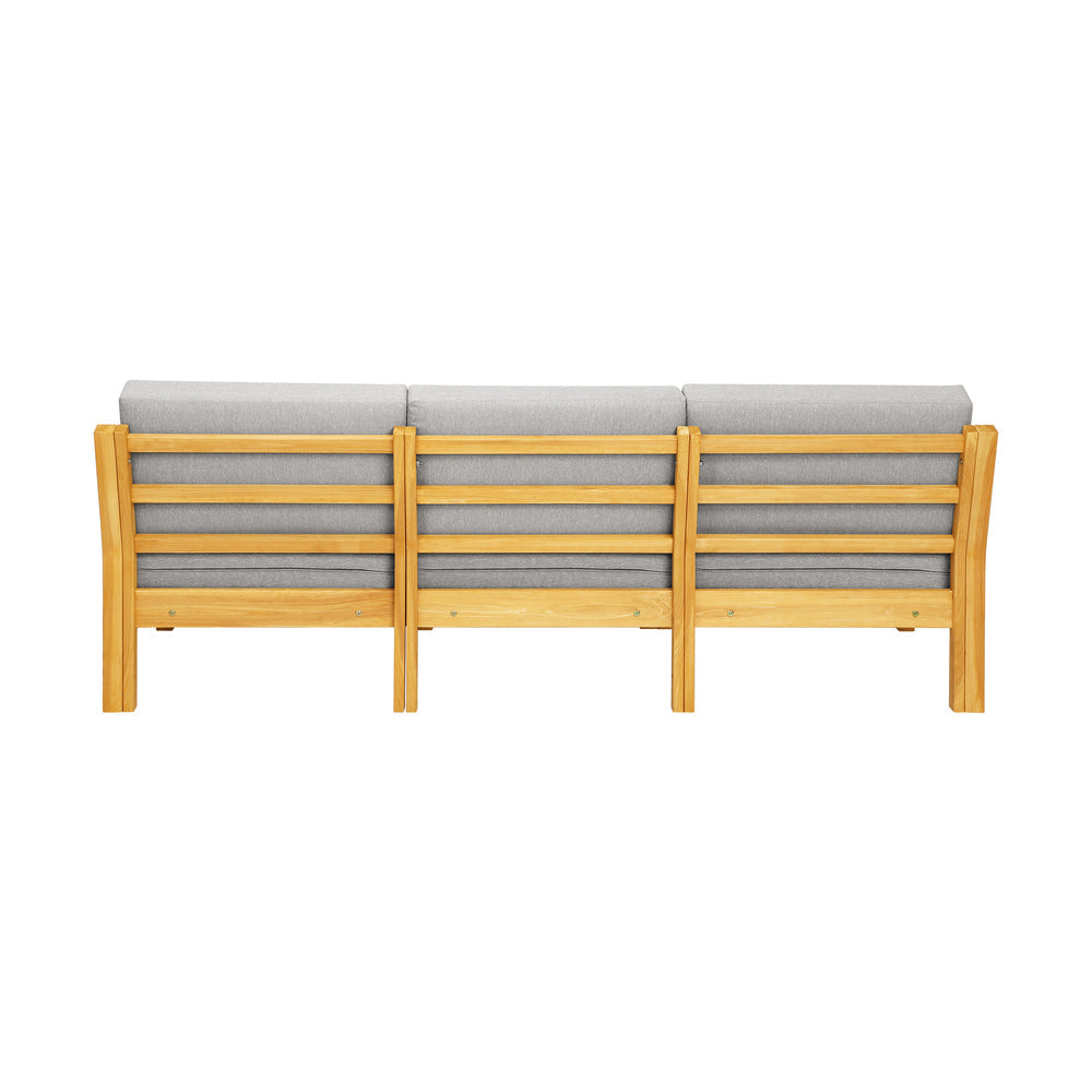 Outdoor Sofa Set Wooden Table Lounge 5Piece