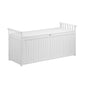 Outdoor Storage Box Garden Bench Wooden 500L Charcoal