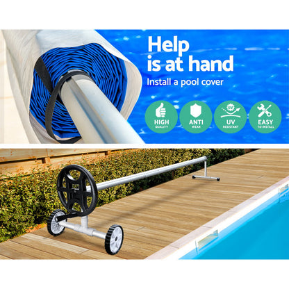 Pool Cover Roller 4M Adjustable Swimming Pool Solar Blanket Reel