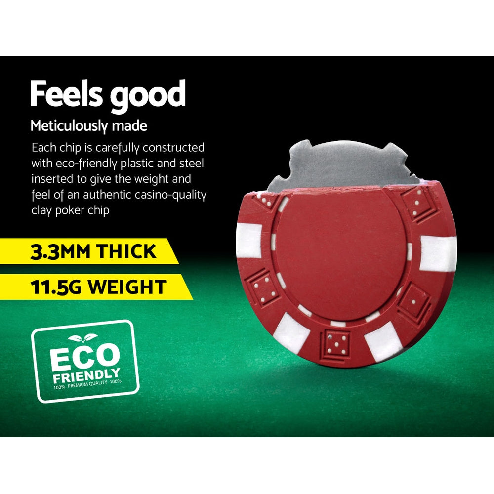 300Pcs Poker Chips Set With Case