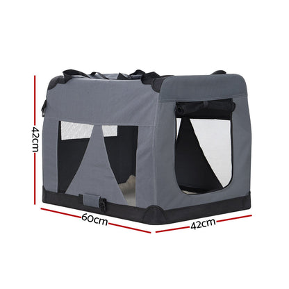 Pet Carrier Soft Crate Dog Cat Travel 60X42Cm Foldable Car M