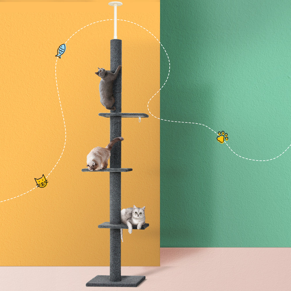 Floor-to-Ceiling Cat Tree Tower - 290CM