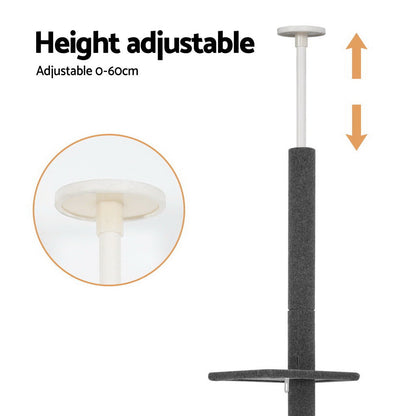 Floor-to-Ceiling Cat Tree Tower - 290CM
